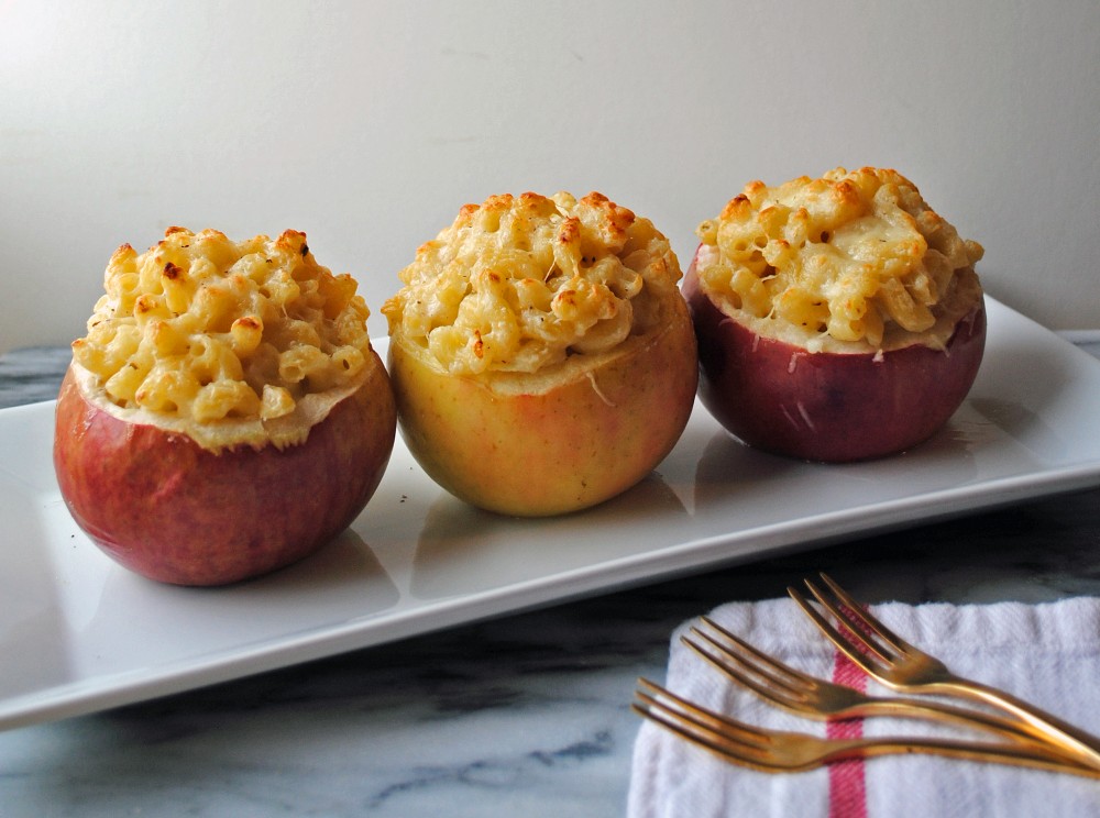 Mac and cheese baked apple