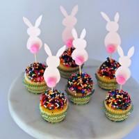 Bunny Cupcake Toppers.
