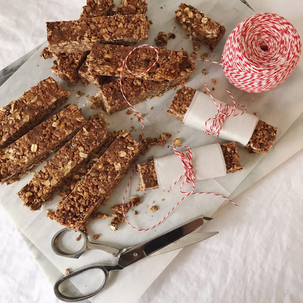 Homemade Chocolate Peanut Butter Granola Bars. DomestikatedLife