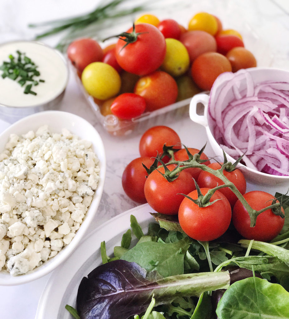 Tomato and Blue Cheese Summer Salad. DomestikatedLife
