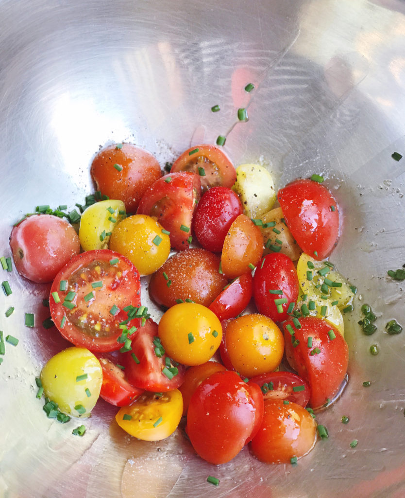 Tomato and Blue Cheese Summer Salad. DomestikatedLife