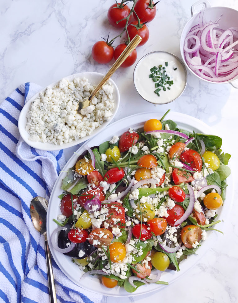 Tomato and Blue Cheese Summer Salad. - DomestikatedLife