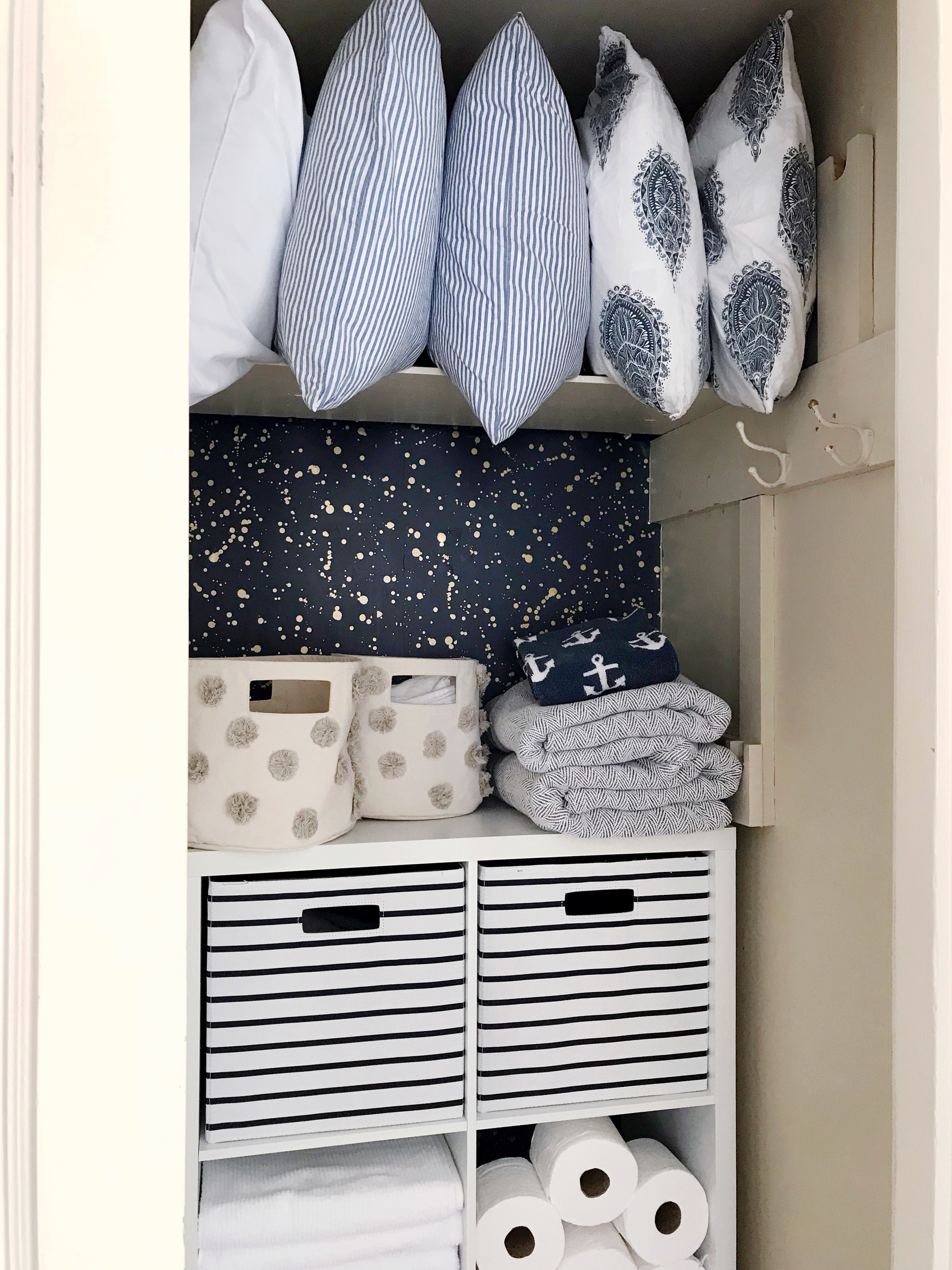 Organized Linen Closet Makeover