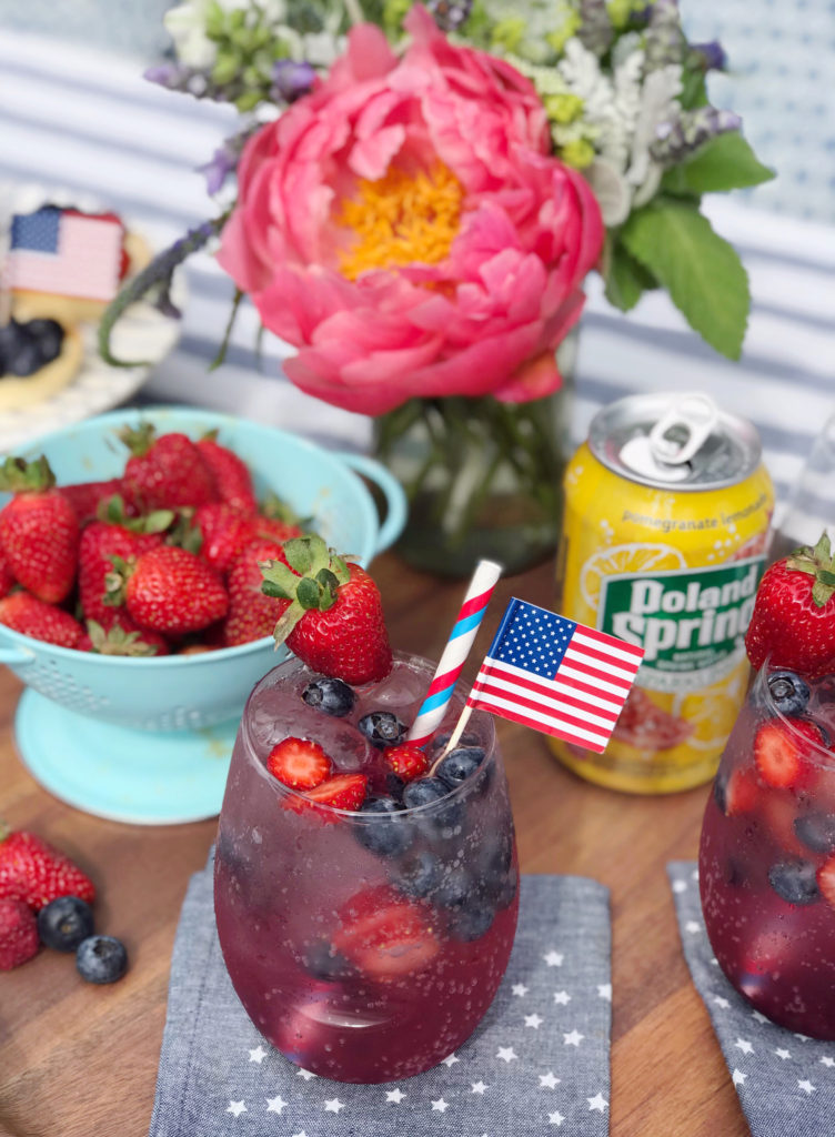 A Sparkling Pomegranate Berry Mocktail. DomestikatedLife