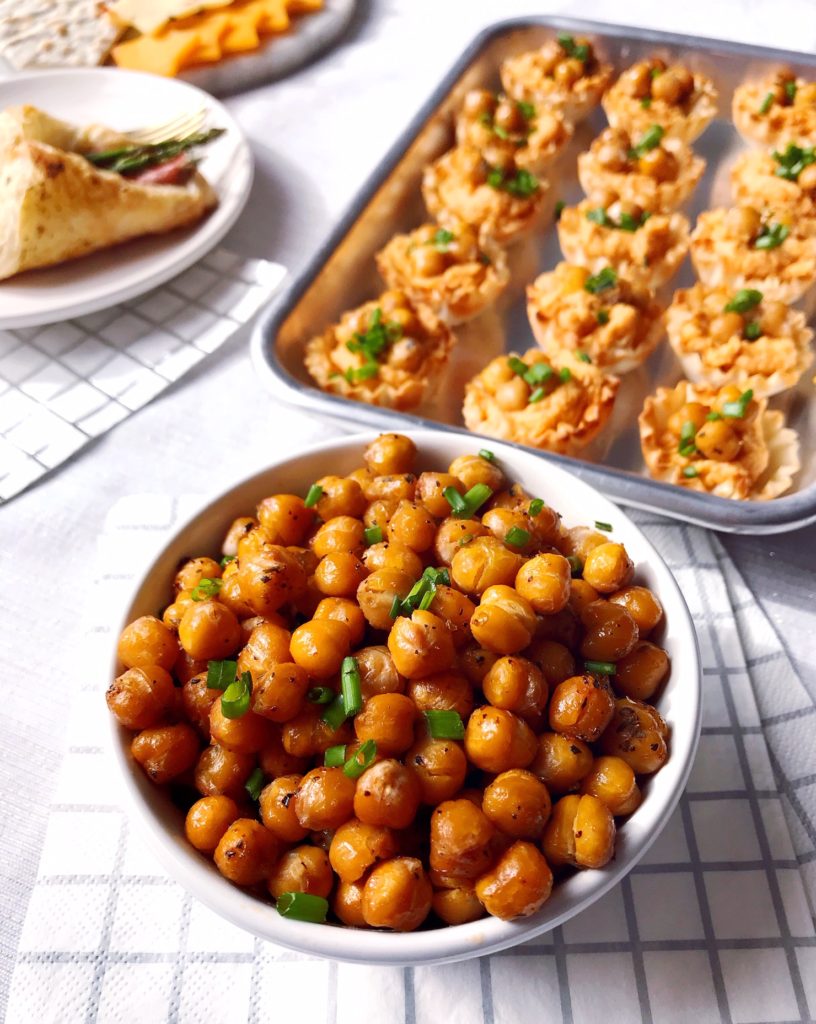 Roasted Chickpea and Hummus Cups. DomestikatedLife