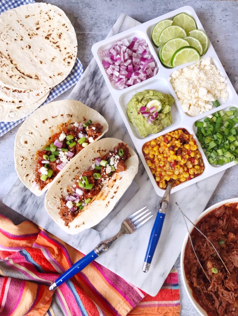 Instant Pot Green Chili Tacos. DomestikatedLife