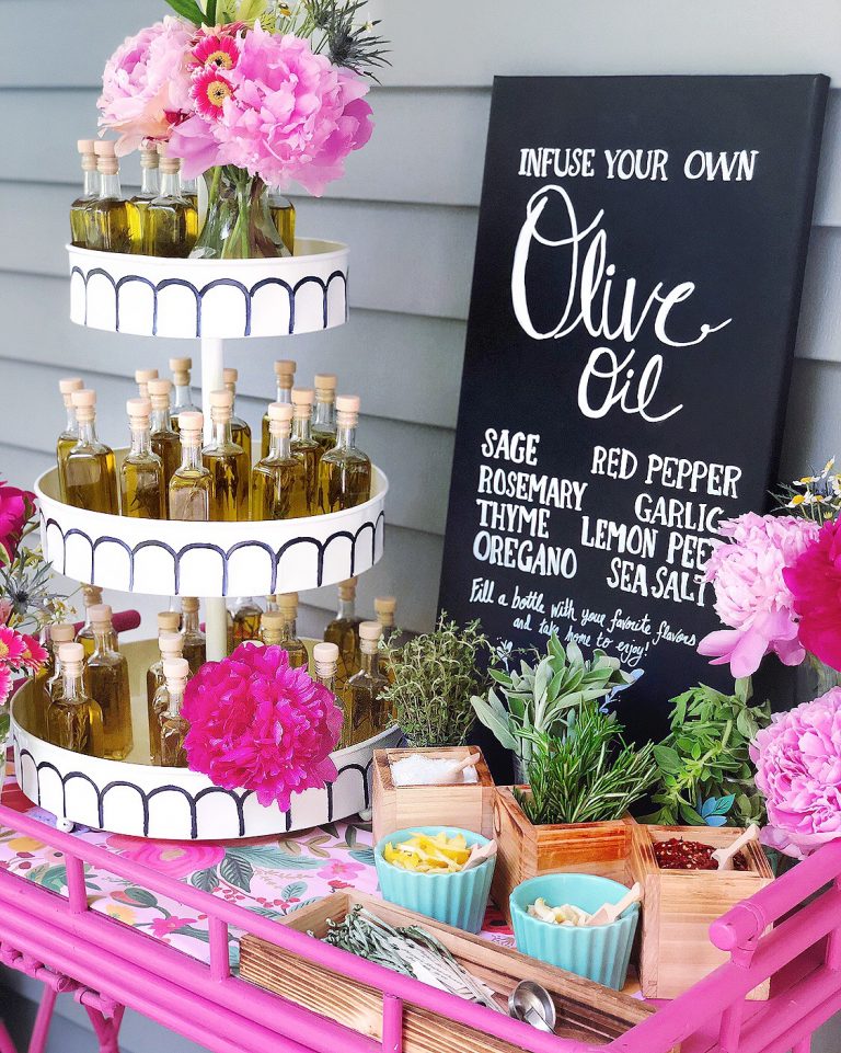 A Colorful Floral Bridal Shower. - DomestikatedLife