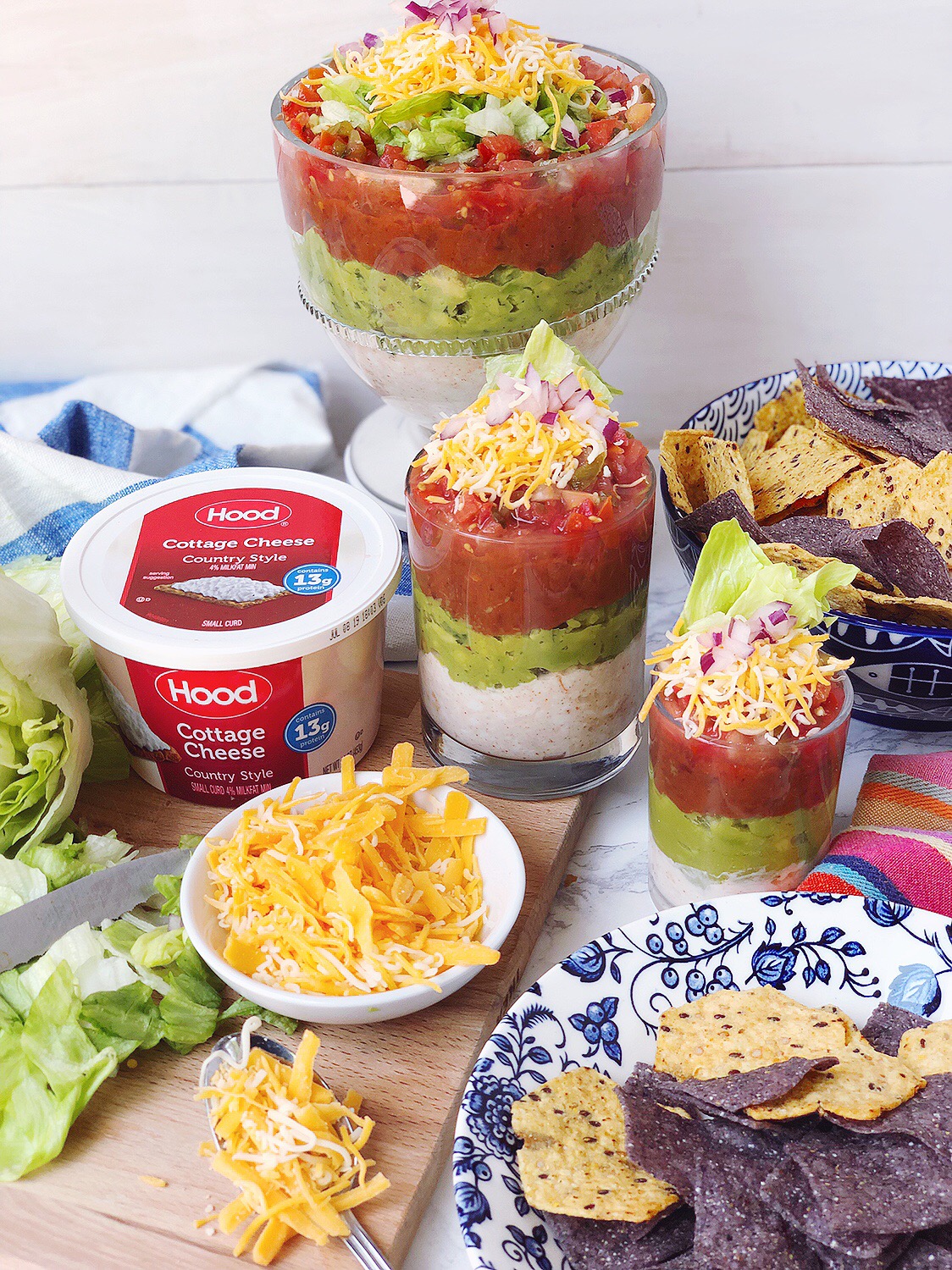 Mexican Cottage Cheese Layer Dip Domestikatedlife