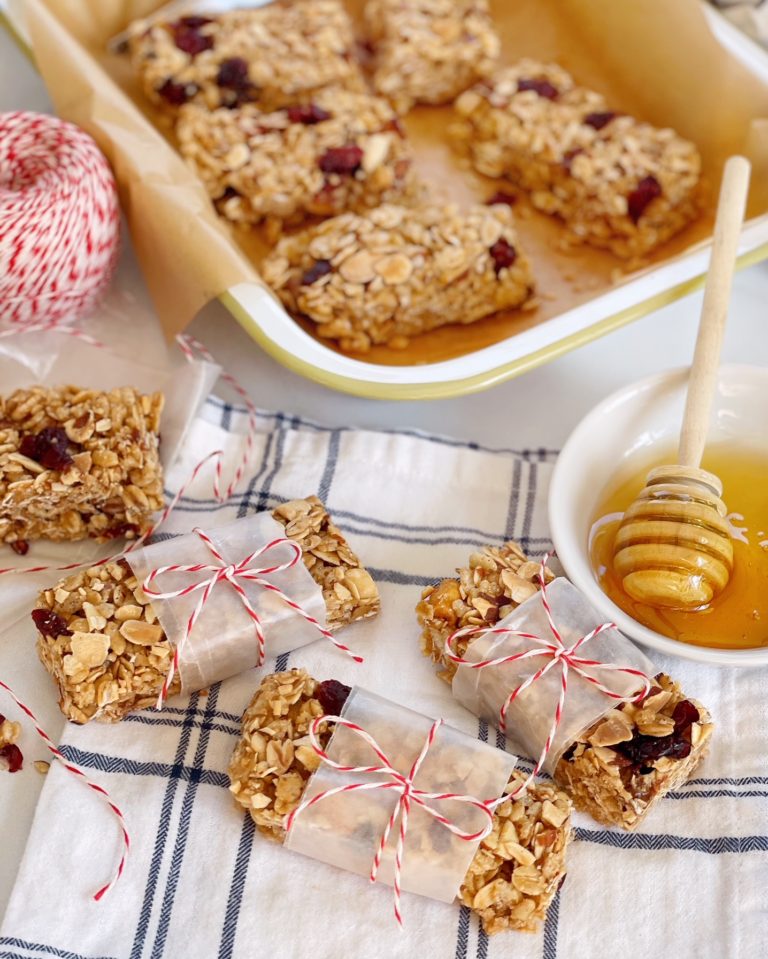 Honey Oat Granola Bars. DomestikatedLife