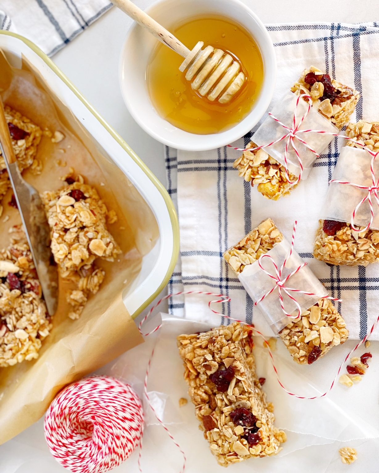 Honey Oat Granola Bars. DomestikatedLife