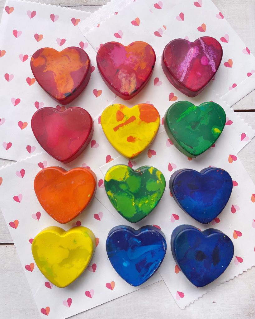 DIY Recycled Heart Crayons. - DomestikatedLife