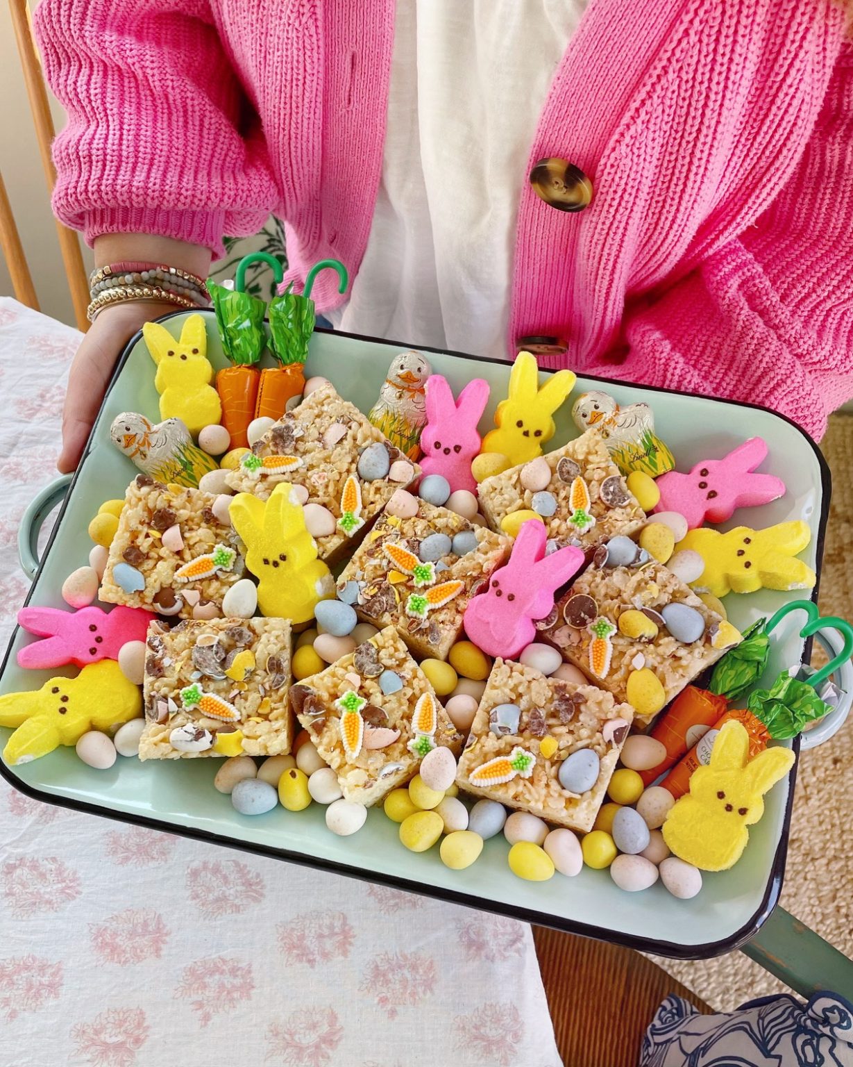 Mini Egg Easter Rice Krispy Treats. DomestikatedLife