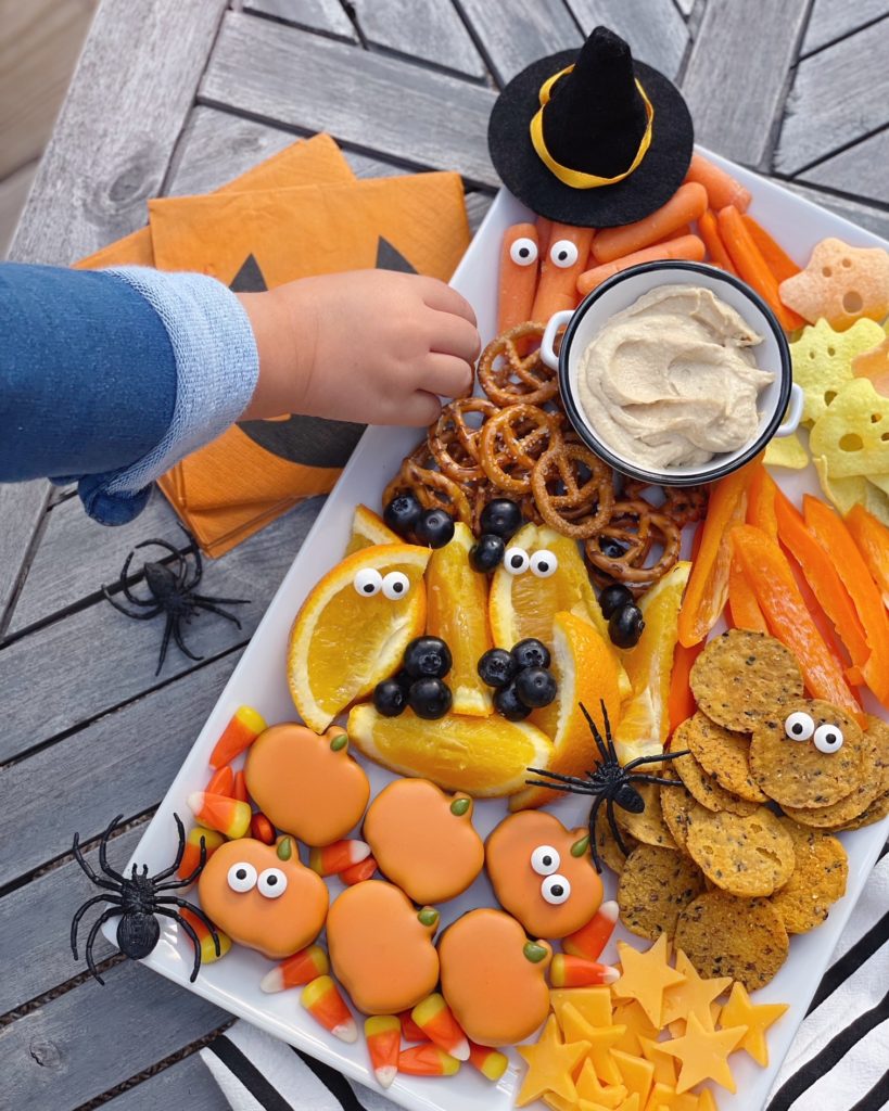 Kid-Friendly Halloween Snack Board. - DomestikatedLife