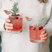 The Merry Cranberry: A Sparkling Cocktail.
