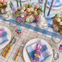 A Festive Family Friendly Easter Table Setting.
