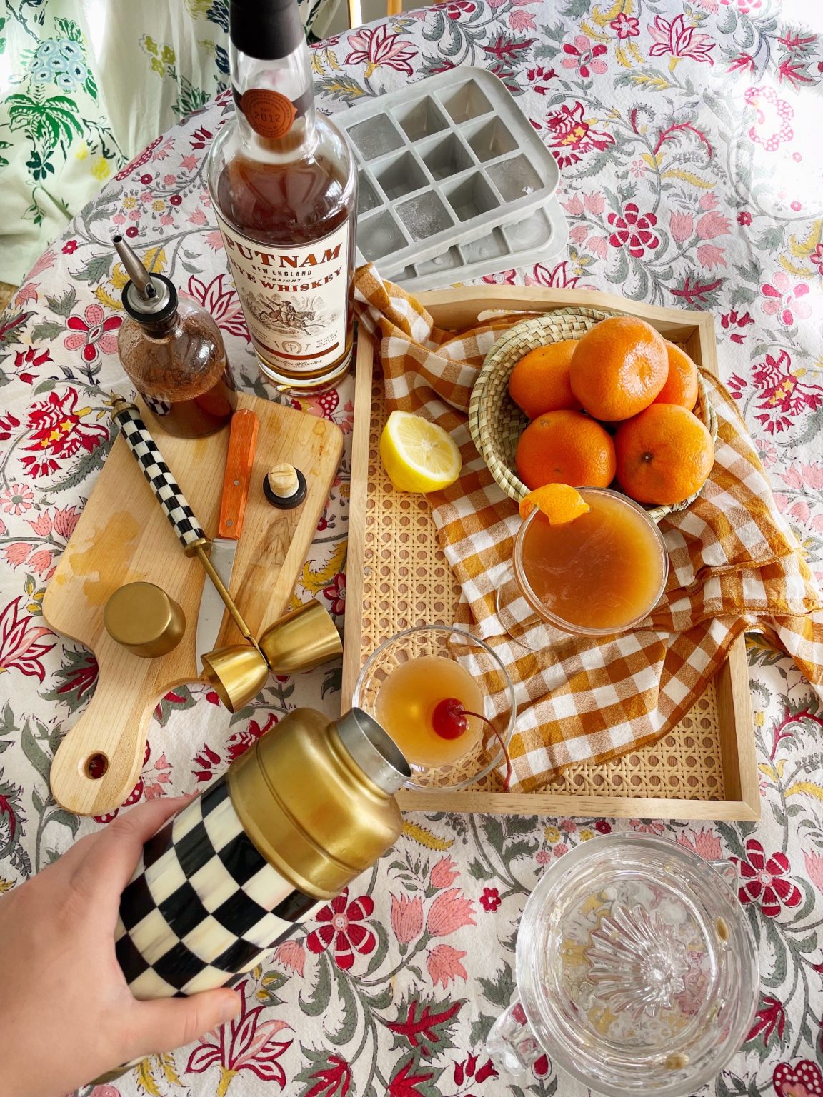 Clementine Spiced Whiskey Sour. DomestikatedLife