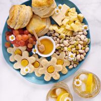 A Spring Teatime Grazing Platter with Allrecipes Magazine.