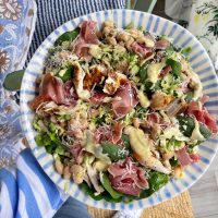 Prosciutto and White Beans Green Salad.