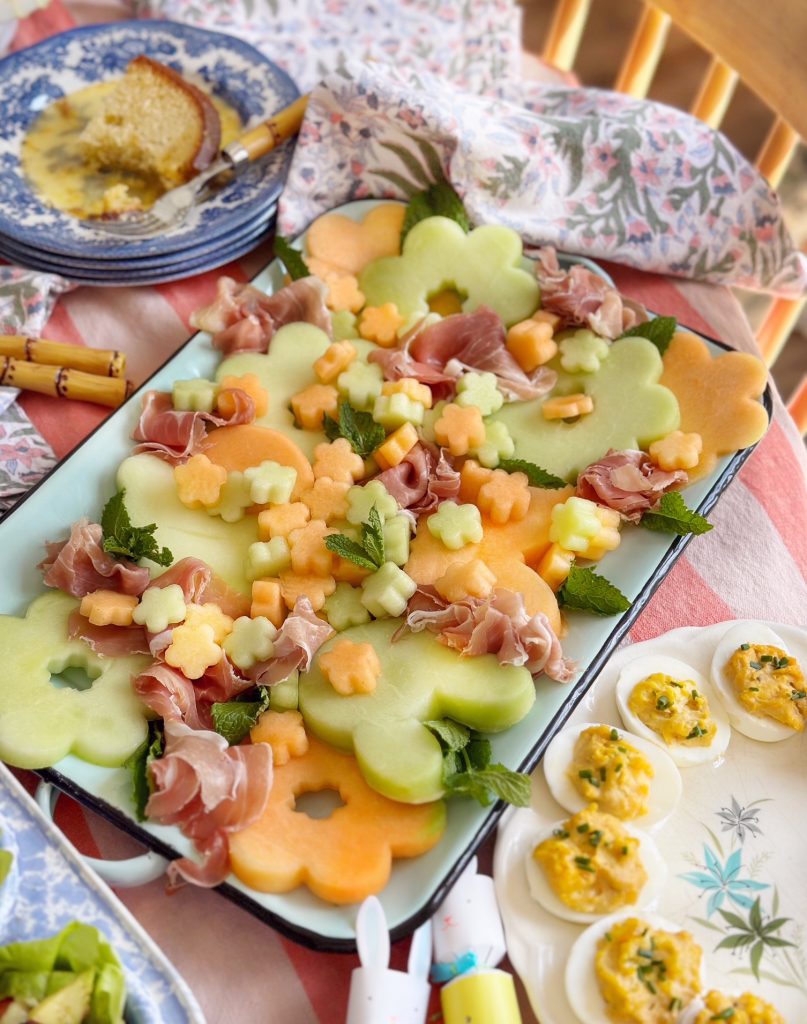 Spring Prosciutto and Melon Salad. DomestikatedLife