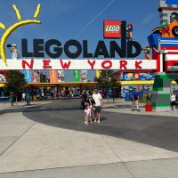 Visiting Legoland New York in the Summer.